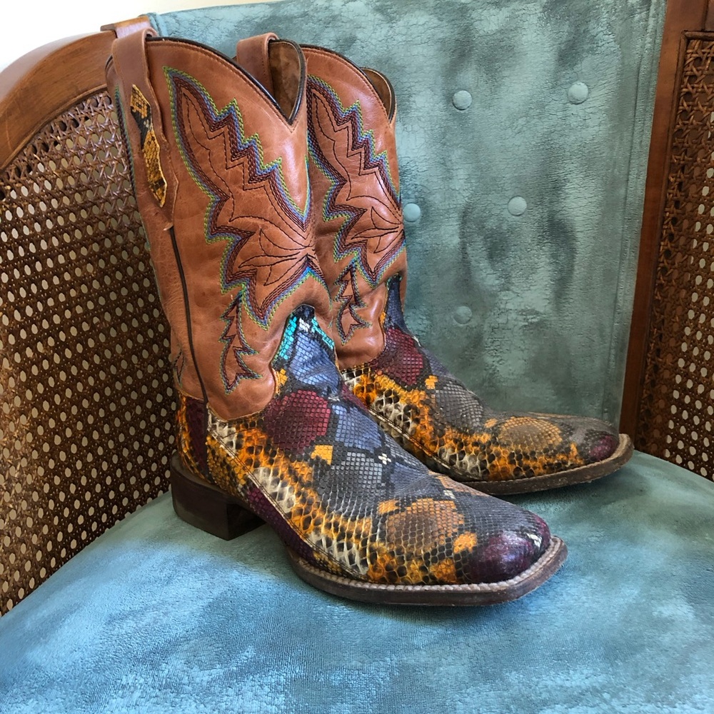Dan Post Rainbow Python Boots - image 1